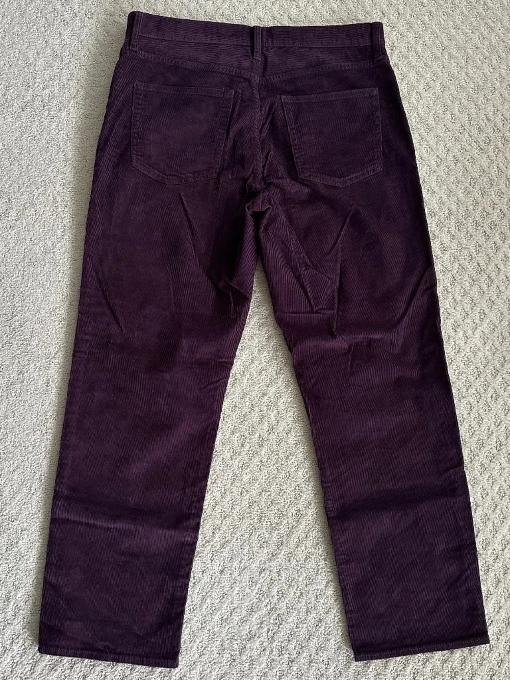 J. Crew Men's Classic Straight Leg Stretch Corduroy Pants Plum 33/30 Casual NWT
